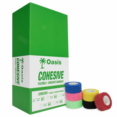 OASIS Cohesive Tape 1 in. X 5 Yards., 12PK OF1X12